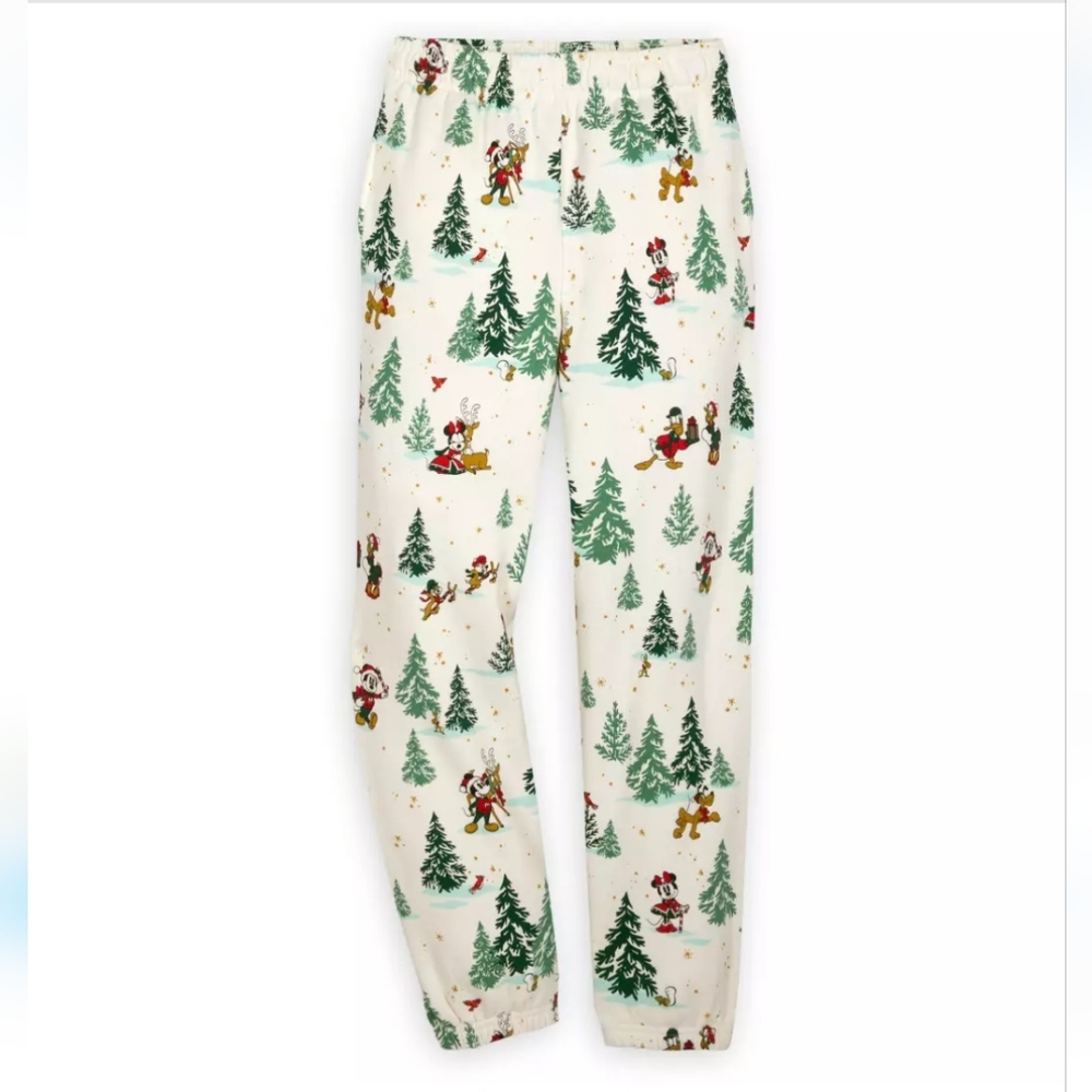Disney Mickey holiday jogger fleece pants size XL
